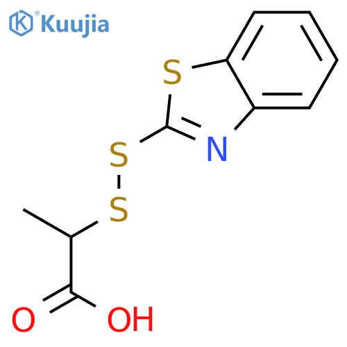 PROPANOIC ACID, 2-(2-BENZOTHIAZOLYLDITHIO)- structure