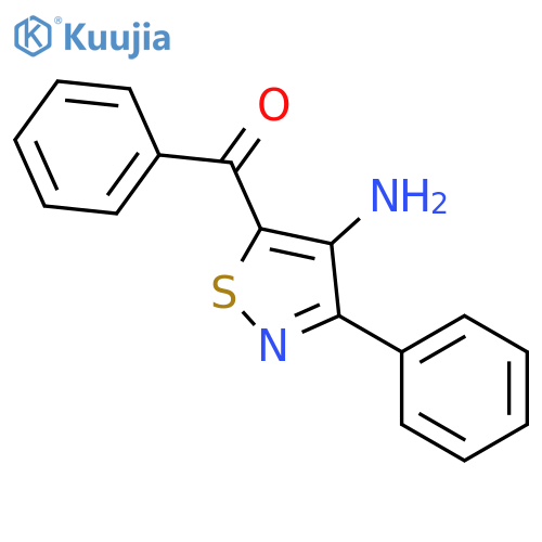 Methanone, (4-amino-3-phenyl-5-isothiazolyl)phenyl- structure