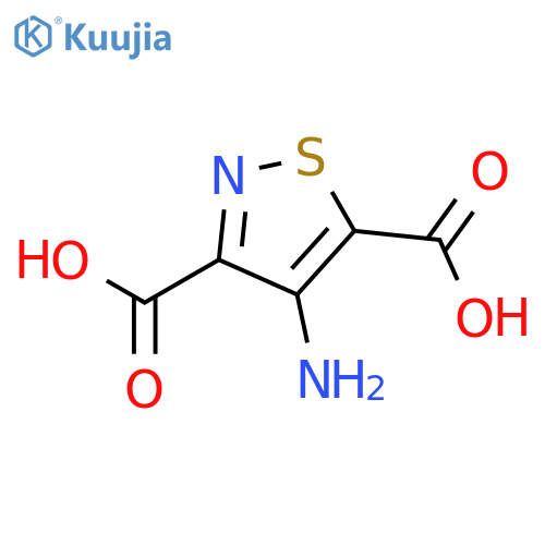 3,5-Isothiazoledicarboxylicacid, 4-amino- structure