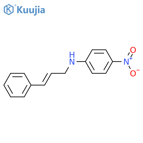 BENZENAMINE, 4-NITRO-N-(3-PHENYL-2-PROPENYL)- structure