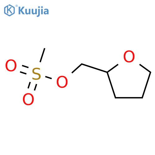 (Tetrahydrofuran-2-yl)methyl methanesulfonate structure