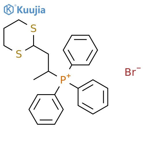 Phosphonium, [2-(1,3-dithian-2-yl)-1-methylethyl]triphenyl-, bromide structure