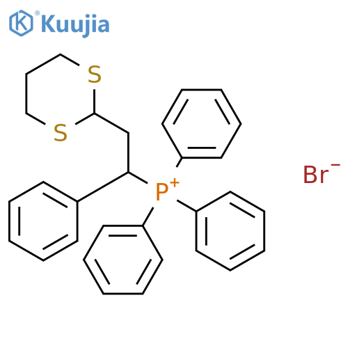 Phosphonium, [2-(1,3-dithian-2-yl)-1-phenylethyl]triphenyl-, bromide structure