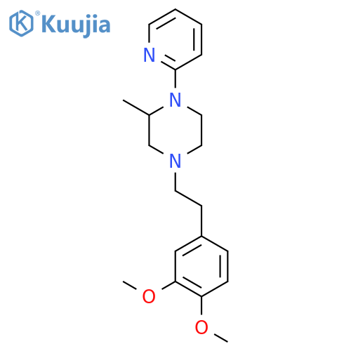 4-[2-(3,4-dimethoxyphenyl)ethyl]-2-methyl-1-pyridin-2-ylpiperazine structure