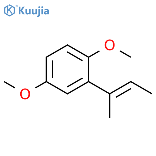 Benzene, 1,4-dimethoxy-2-(1-methyl-1-propenyl)-, (E)- (9CI) structure