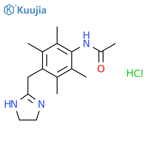 N-[4-(4,5-dihydro-1H-imidazol-2-ylmethyl)-2,3,5,6-tetramethylphenyl]acetamide hydrochloride structure