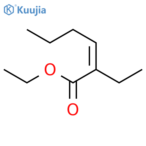 2-Hexenoic acid, 2-ethyl-, ethyl ester, (Z)- structure
