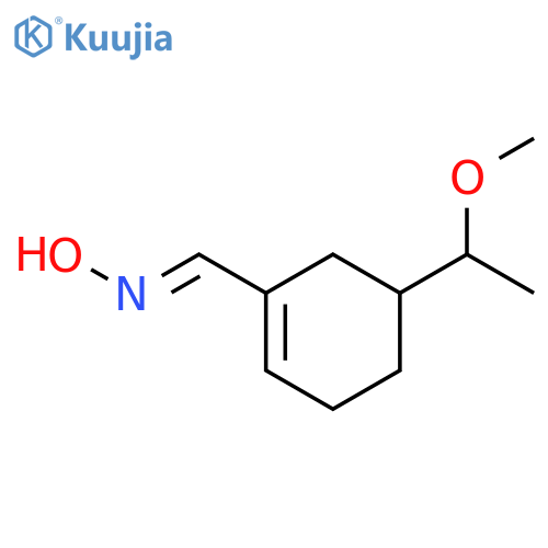 1-CYCLOHEXENE-1-CARBOXALDEHYDE, 5-(1-METHOXYETHYL)-, OXIME structure