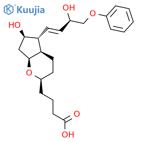 Cyclopenta[b]pyran-2-butanoicacid, octahydro-6-hydroxy-5-(3-hydroxy-4-phenoxy-1-butenyl)-, [2R-[2a,4ab,5b(1E,3R*),6a,7ab]]- (9CI) structure