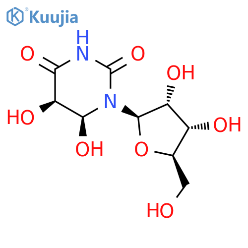 5,6-Dihydroxy-5,6-dihydrouridine structure