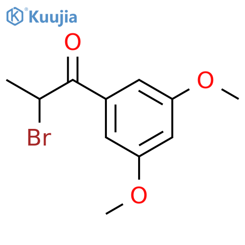 2-Bromo-1-(3,5-dimethoxyphenyl)propan-1-one structure