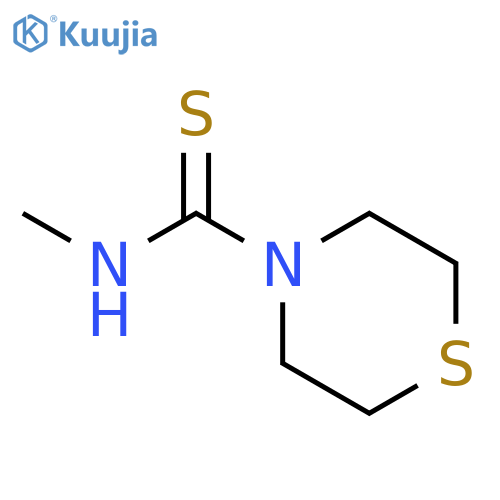 4-Thiomorpholinecarbothioamide, N-methyl- structure