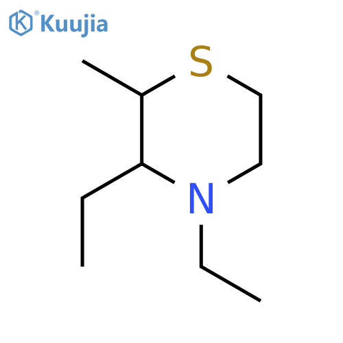 Thiomorpholine, 3,4-diethyl-2-methyl- structure