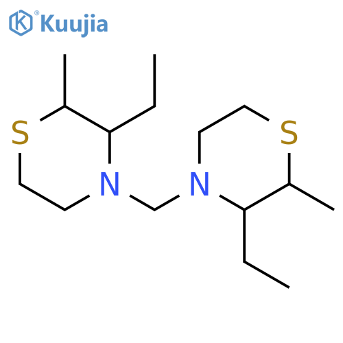 Thiomorpholine, 4,4'-methylenebis[3-ethyl-2-methyl- structure