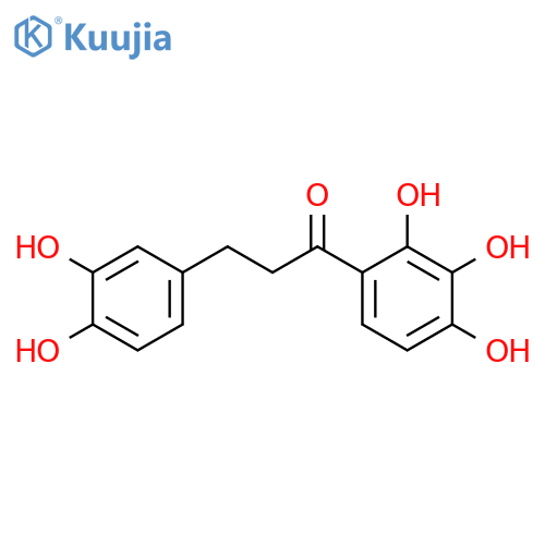 3-(3,4-dihydroxyphenyl)-1-(2,3,4-trihydroxyphenyl)propan-1-one structure