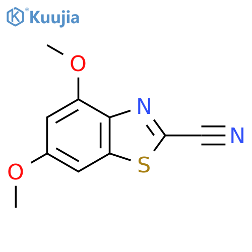 4,6-Dimethoxybenzo[d]thiazole-2-carbonitrile structure