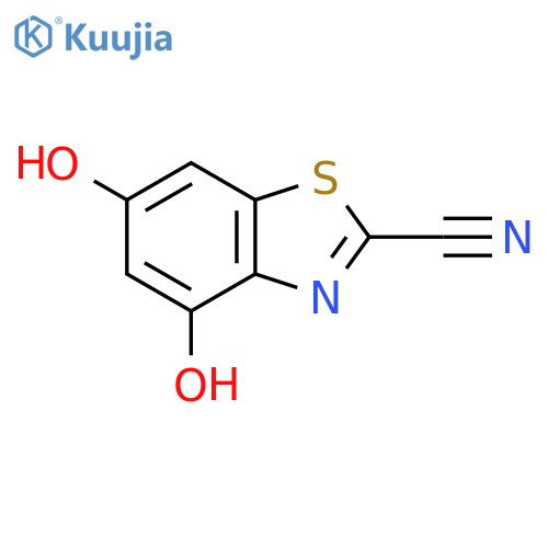 4,6-Dihydroxybenzodthiazole-2-carbonitrile structure