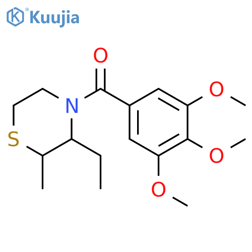 Thiomorpholine, 3-ethyl-2-methyl-4-(3,4,5-trimethoxybenzoyl)- structure
