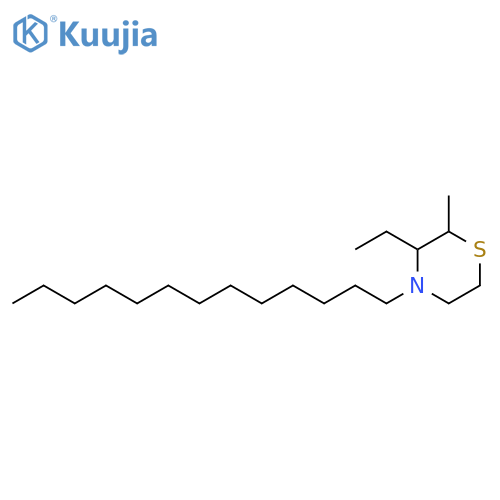 Thiomorpholine, 3-ethyl-2-methyl-4-tridecyl- structure