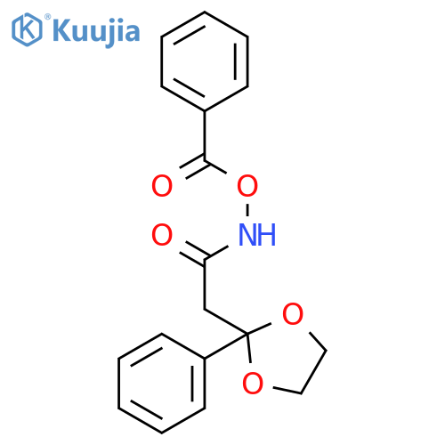 1,3-Dioxolane-2-acetamide, N-(benzoyloxy)-2-phenyl- structure