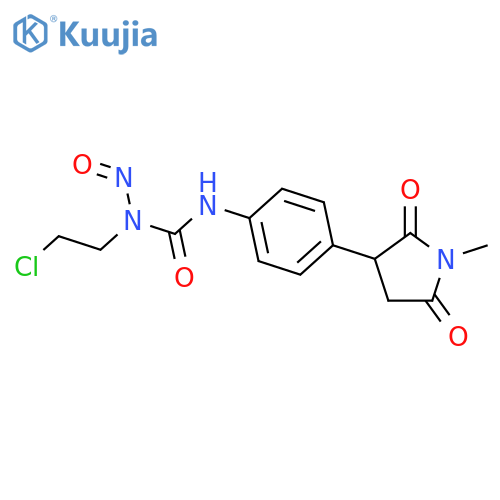 Urea,N-(2-chloroethyl)-N'-[4-(1-methyl-2,5-dioxo-3-pyrrolidinyl)phenyl]-N-nitroso- structure