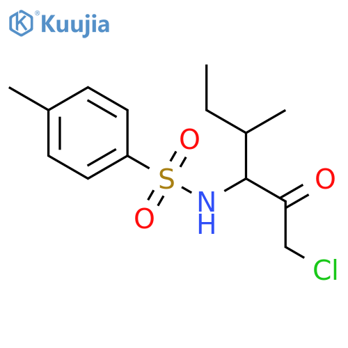 N-[(1R,2R)-1-(chloroacetyl)-2-methylbutyl]-4-methylbenzenesulfonamide structure