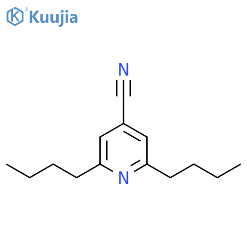 4-Pyridinecarbonitrile, 2,6-dibutyl- structure