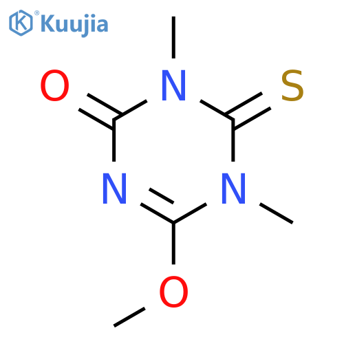1,3,5-Triazin-2(1H)-one, 5,6-dihydro-4-methoxy-1,5-dimethyl-6-thioxo- structure