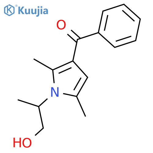 Methanone,[1-(2-hydroxy-1-methylethyl)-2,5-dimethyl-1H-pyrrol-3-yl]phenyl- structure