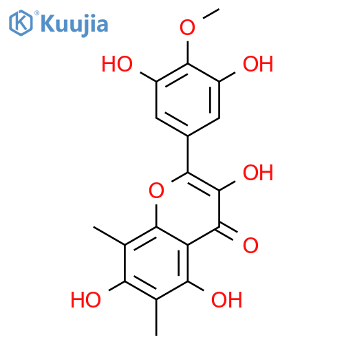 3,3',5,5',7-Pentahydroxy-4'-methoxy-6,8-dimethylflavone structure