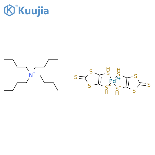 Bis(tetrabutylammonium) Bis(1,3-dithiole-2-thione-4,5-dithiolato)palladium(II) (Technical, 90%”) structure