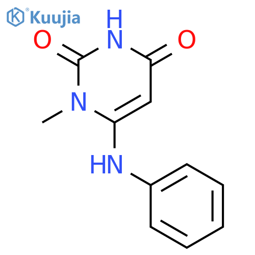 2,4(1H,3H)-Pyrimidinedione, 1-methyl-6-(phenylamino)- structure