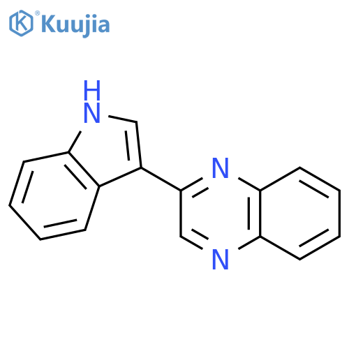 QUINOXALINE, 2-(1H-INDOL-3-YL)- structure