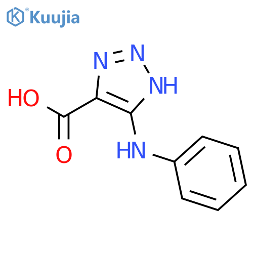 5-(phenylamino)-1H-1,2,3-triazole-4-carboxylic acid structure