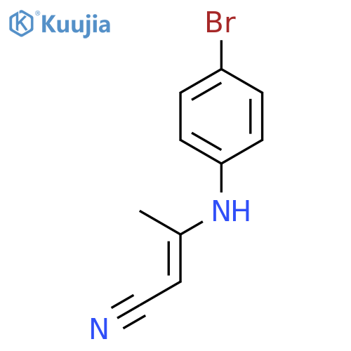2-Butenenitrile, 3-[(4-bromophenyl)amino]- structure