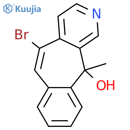 11H-BENZO[5,6]CYCLOHEPTA[1,2-C]PYRIDIN-11-OL, 5-BROMO-11-METHYL- structure