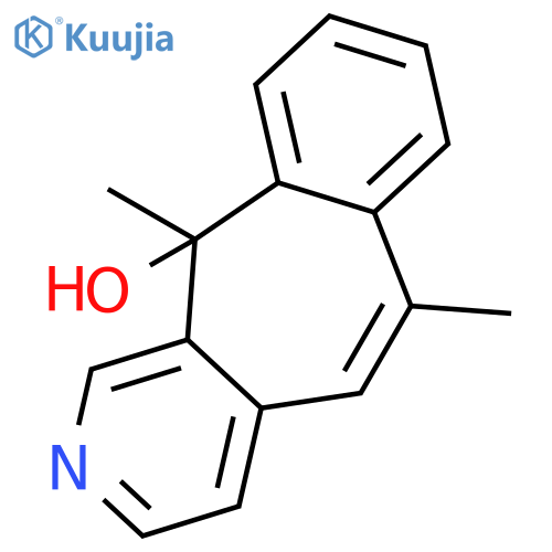 11H-Benzo[5,6]cyclohepta[1,2-c]pyridin-11-ol, 6,11-dimethyl- structure