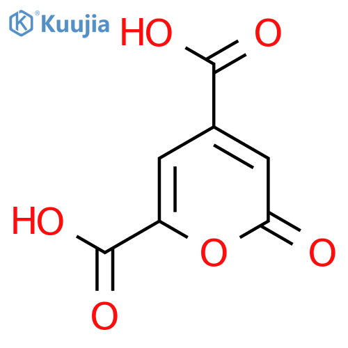 2H-Pyran-4,6-dicarboxylicacid, 2-oxo- structure