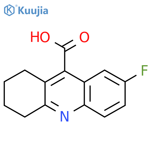 7-Fluoro-1,2,3,4-tetrahydro-acridine-9-carboxylic acid structure