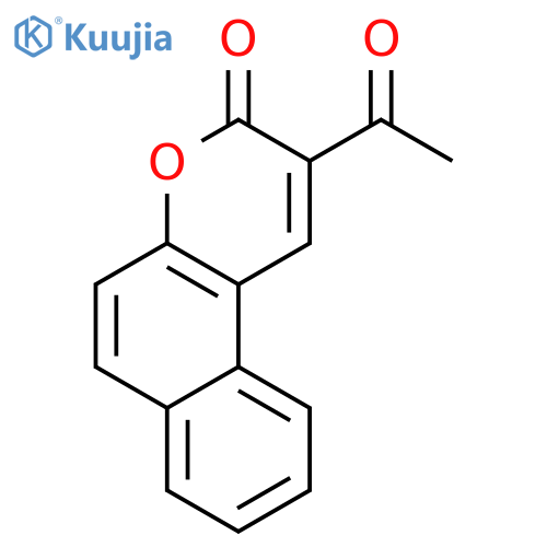 2-acetyl-3H-benzofchromen-3-one structure