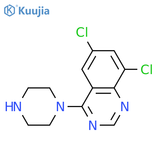Quinazoline,6,8-dichloro-4-(1-piperazinyl)- structure