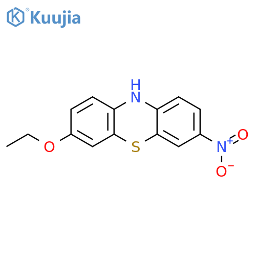 10H-Phenothiazine, 3-ethoxy-7-nitro- structure