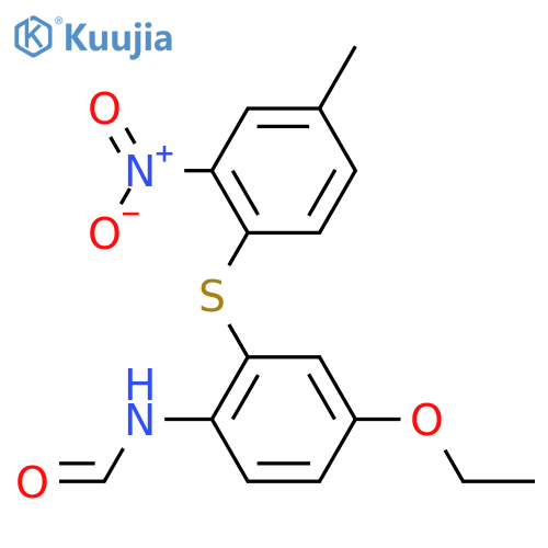Formamide, N-[4-ethoxy-2-[(4-methyl-2-nitrophenyl)thio]phenyl]- structure
