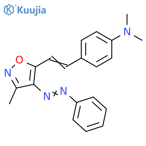 Benzenamine,N,N-dimethyl-4-[2-[3-methyl-4-(phenylazo)-5-isoxazolyl]ethenyl]- structure