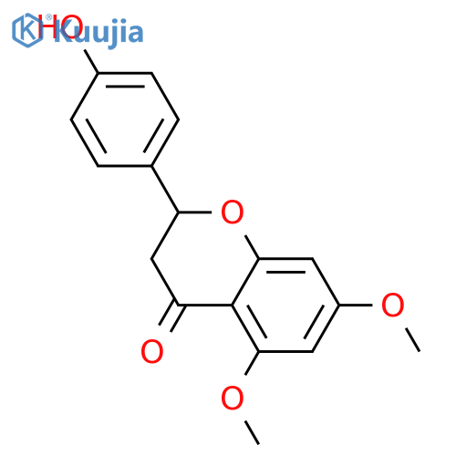 4H-1-Benzopyran-4-one,2,3-dihydro-2-(4-hydroxyphenyl)-5,7-dimethoxy-, (S)- structure