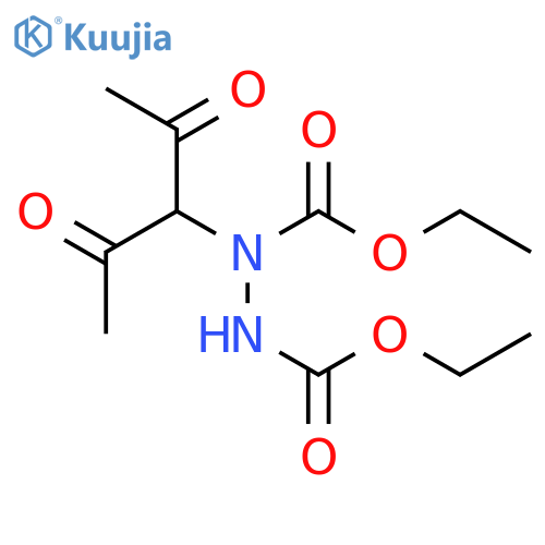diethyl 1-(2,4-dioxopentan-3-yl)hydrazine-1,2-dicarboxylate structure