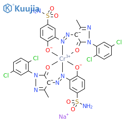 Chromate(1-),bis[3-[2-[1-(2,5-dichlorophenyl)-4,5-dihydro-3-methyl-5-(oxo-kO)-1H-pyrazol-4-yl]diazenyl-kN1]-4-(hydroxy-kO)benzenesulfonamidato(2-)]- structure