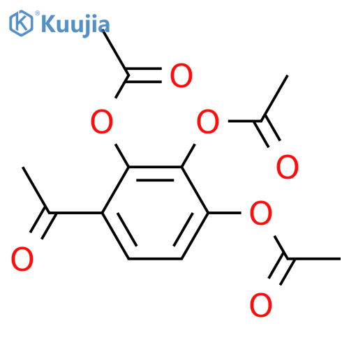 Ethanone, 1-[2,3,4-tris(acetyloxy)phenyl]- structure