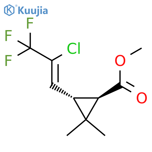 Methyl (1R,3S)-3-((Z)-2-Chloro-3,3,3-trifluoroprop-1-en-1-yl)-2,2-dimethylcyclopropane-1-carboxylate structure