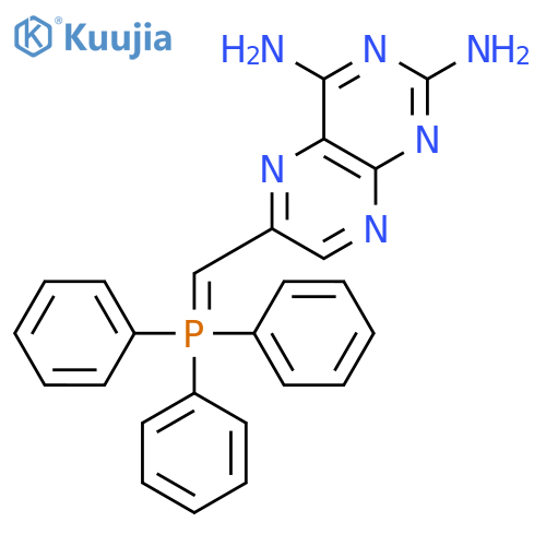 2,4-PTERIDINEDIAMINE, 6-[(TRIPHENYLPHOSPHORANYLIDENE)METHYL]- structure